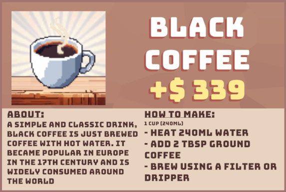 Black Coffee Recipe Resume